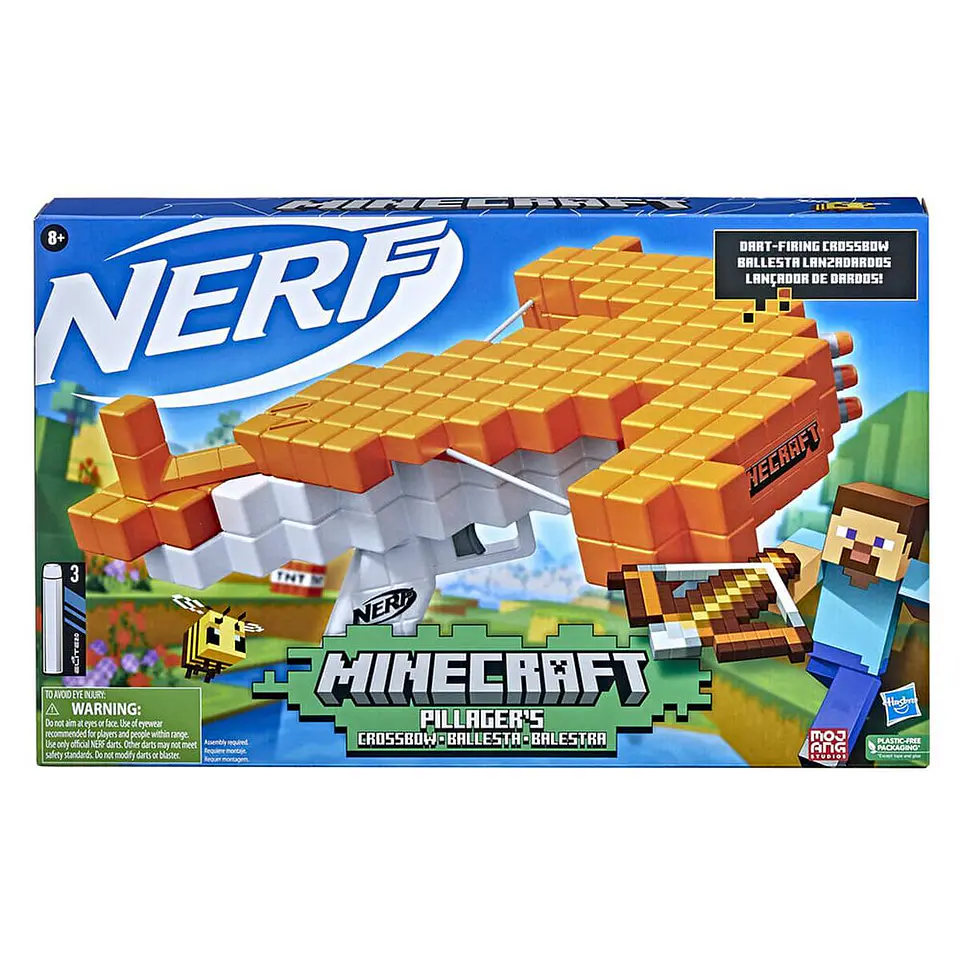 Nerf Minecraft Pillager’s Crossbow, Ballesta de saqueador  1