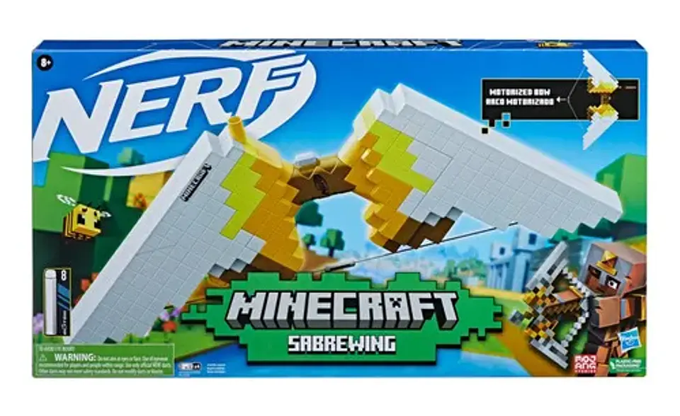Lanzador Nerf Minecraft Sabrewing Arco Motorizado  1