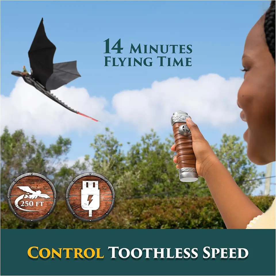 Cómo Entrenar a Tu Dragón - Chimuelo Volador Control Remoto 3