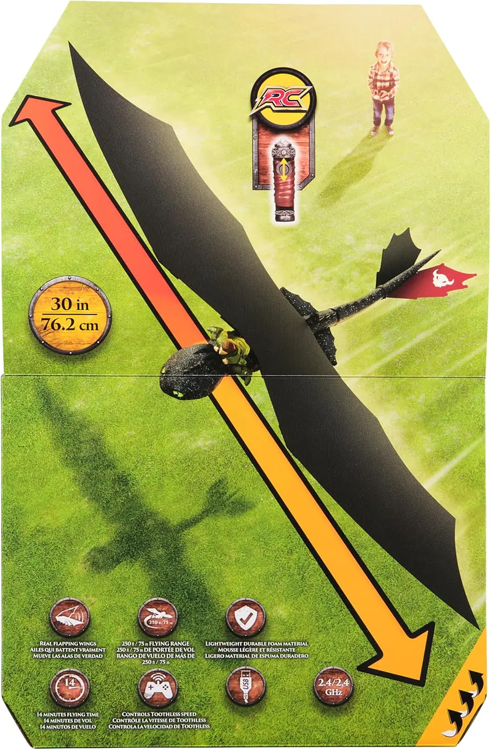 Cómo Entrenar a Tu Dragón - Chimuelo Volador Control Remoto 6