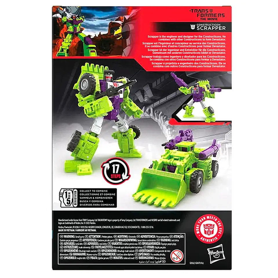 Transformers: The Movie Studio Series Constructicon Scrapper Voyager Class 3