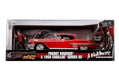 Cadillac 1958 Freddy Krueger - Jada 1:24 Hollywood Rides