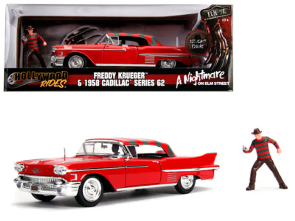 Cadillac 1958 Freddy Krueger - Jada 1:24 Hollywood Rides 3