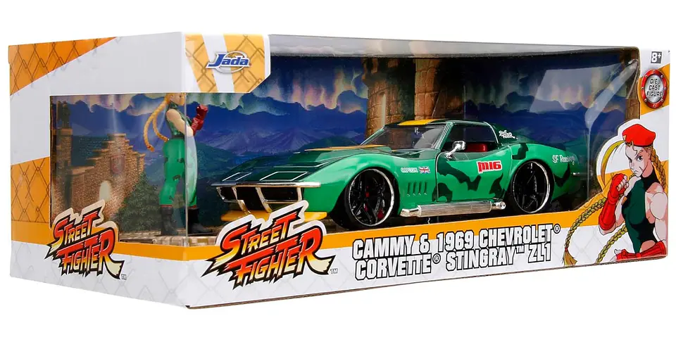 Corvette Stingray 1969 Cammy - Jada 1:24 Street Fighter 1
