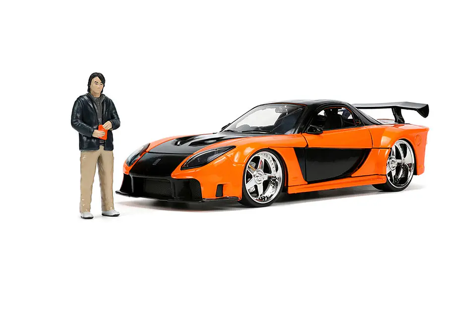 Mazda Rx7 1997 con Figura Han - Jada 1:24 Fast & Furious 3