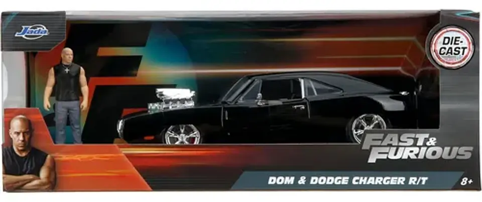 Dodge Charger 1970 con Figura Dom - Jada 1:24 F&F 1