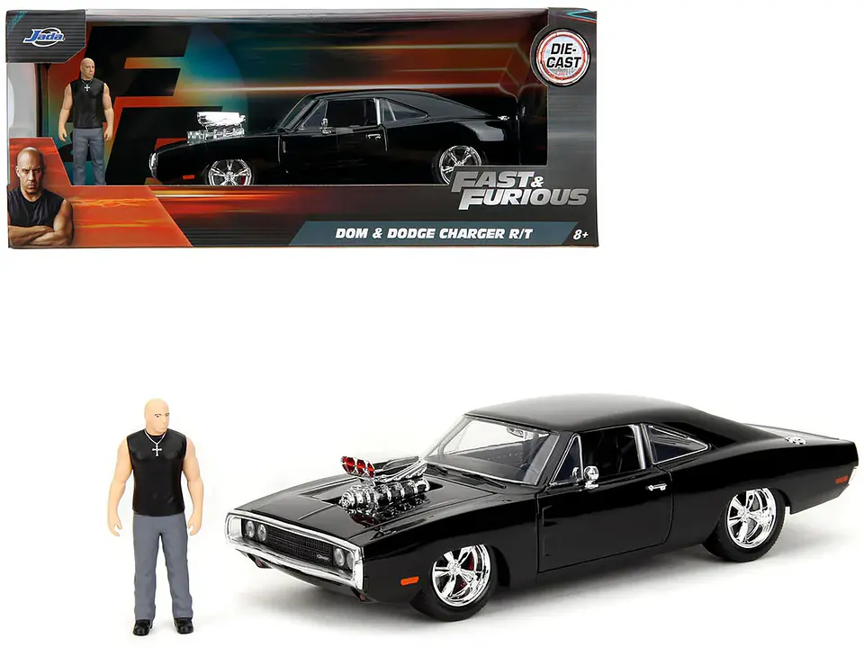 Dodge Charger 1970 con Figura Dom - Jada 1:24 F&F 2