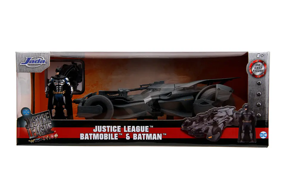 Justice League Batimóvil con Figura Batman - Jada 1:24 1