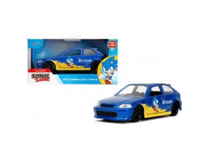 Sonic the Hedgehog Honda Civic 1997 - Jada 1:32 Hollywood Rides 2