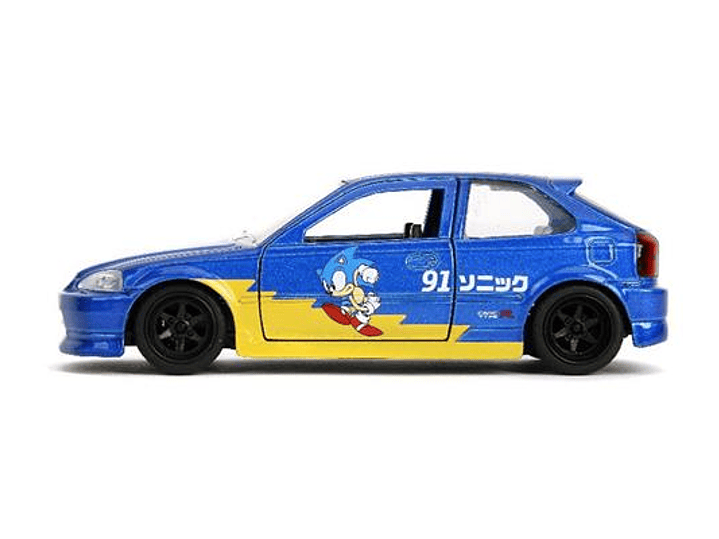 Sonic the Hedgehog Honda Civic 1997 - Jada 1:32 Hollywood Rides 3