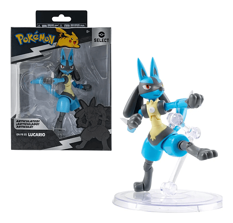 Lucario Articulado 15 cm, Pokemon Select Deluxe
