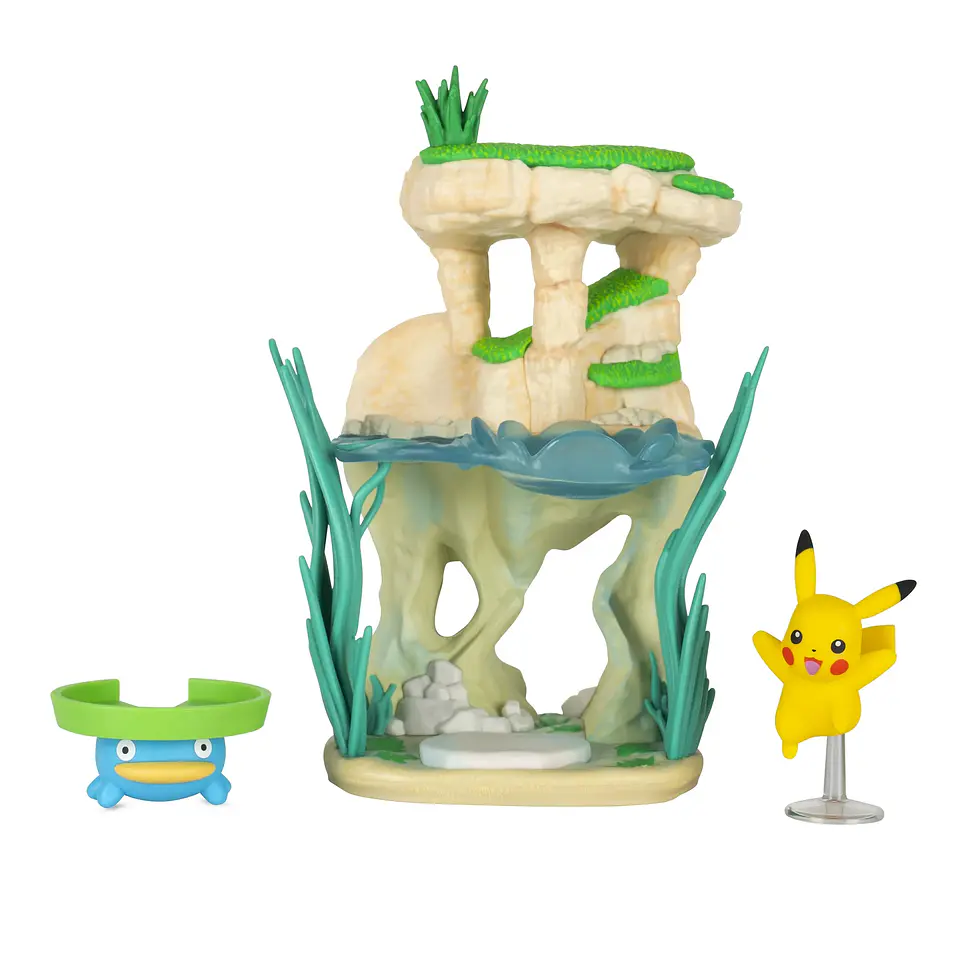 Lotad & Pikachu, Diorama Orilla del lago - Pokemon  Select Deluxe  2