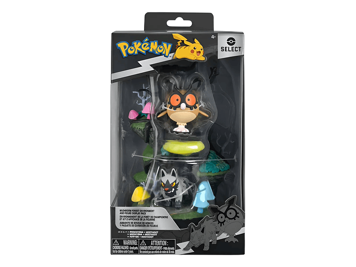 Poochyena & Hoothoot, Diorama Bosque de hongos - Pokemon  Select Deluxe  1