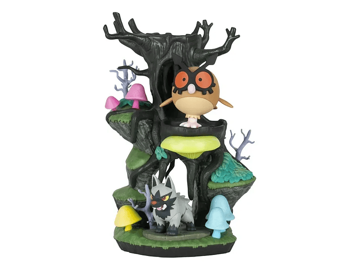 Poochyena & Hoothoot, Diorama Bosque de hongos - Pokemon  Select Deluxe  2