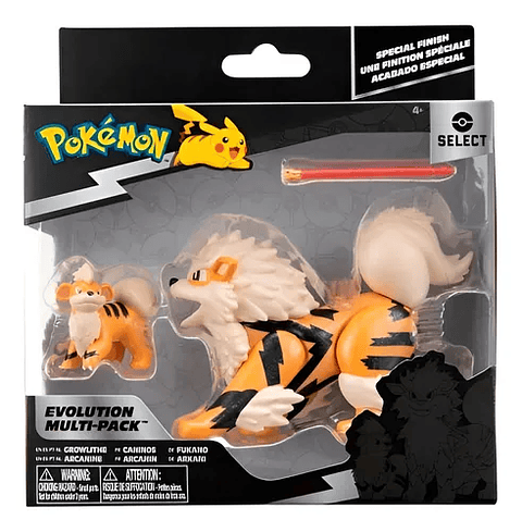 Growlithe & Arcanine, Multipack Evolution - Pokemon Select Deluxe 