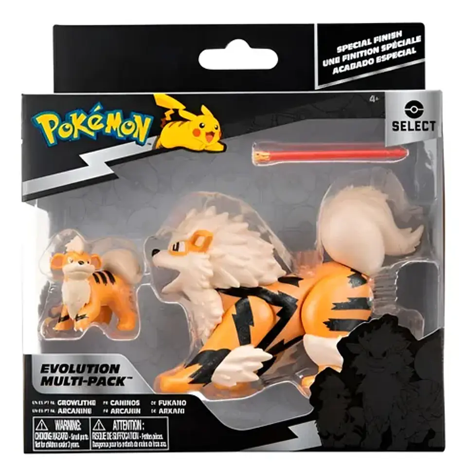 Growlithe & Arcanine, Multipack Evolution - Pokemon Select Deluxe  1
