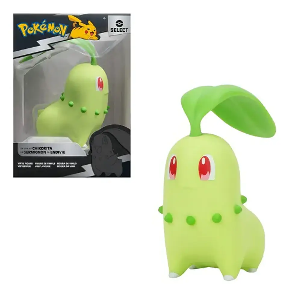 Chicorita, Pokemon Select Deluxe Vinyl 10 cm  1