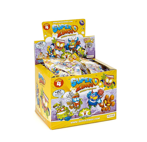 SuperZings Serie 4, One Pack caja 25 unidades