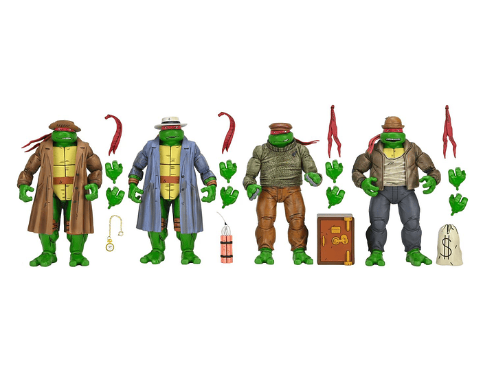 TMNT Figura 4-Pack: Gangster Turtles 7