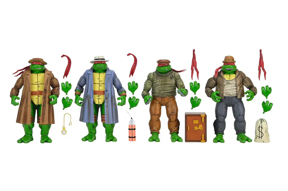 TMNT Figura 4-Pack: Gangster Turtles 7