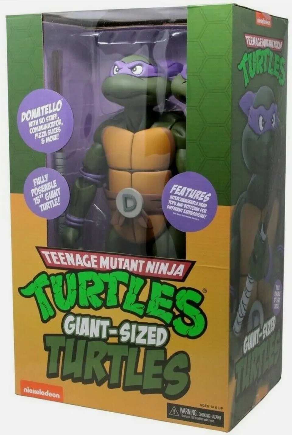 Donatello, TMNT Cartoon Giant Size Figura de acción 1/4 a gran escala 1