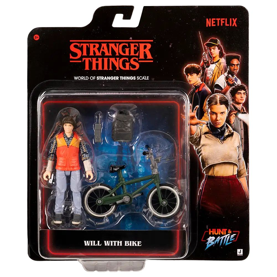 Will con bicicleta, World of Core 10 cm - Stranger Things 1
