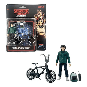 Mike con bicicleta, World of Core 10 cm - Stranger Things