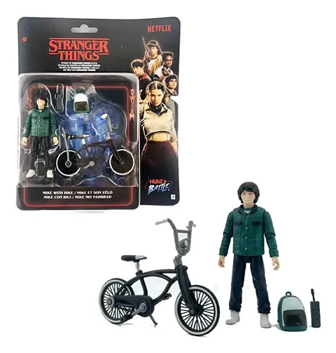 Mike con bicicleta, World of Core 10 cm - Stranger Things