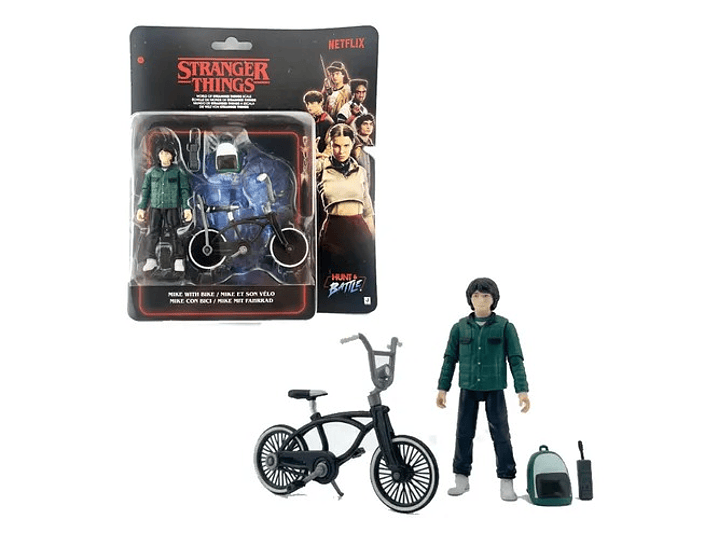 Mike con bicicleta, World of Core 10 cm - Stranger Things 1