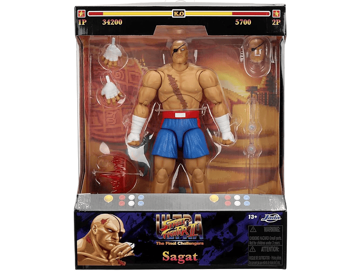Sagat, Street Fighter II Ultra - Jada Toys 1