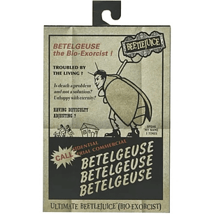 Beetlejuice Figura (1988 Movie) 18 cm, Ultimate Beetlejuice: Tour Guide (The Bio-Exorcist) - NECA