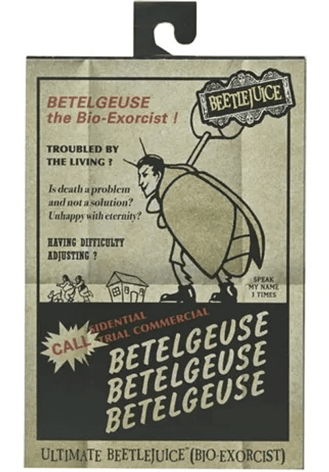 Beetlejuice Figura (1988 Movie) 18 cm, Ultimate Beetlejuice: Tour Guide (The Bio-Exorcist) - NECA