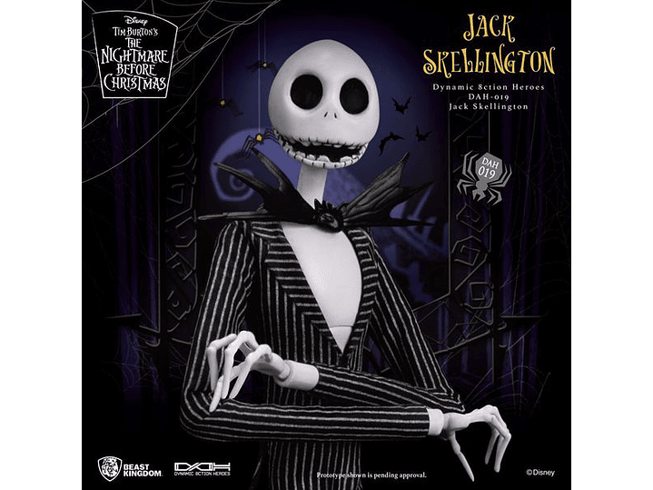 Jack Skellington Figura, Dynamic 8-ction Heroes Figures - NBX  3