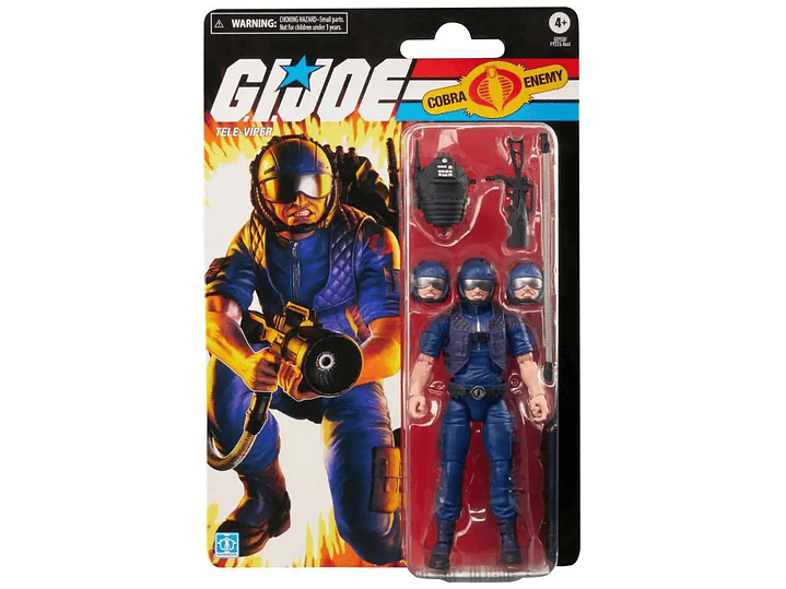 Retro Cardback - Tele-Viper Figura, G.I. Joe Classified Series -  1