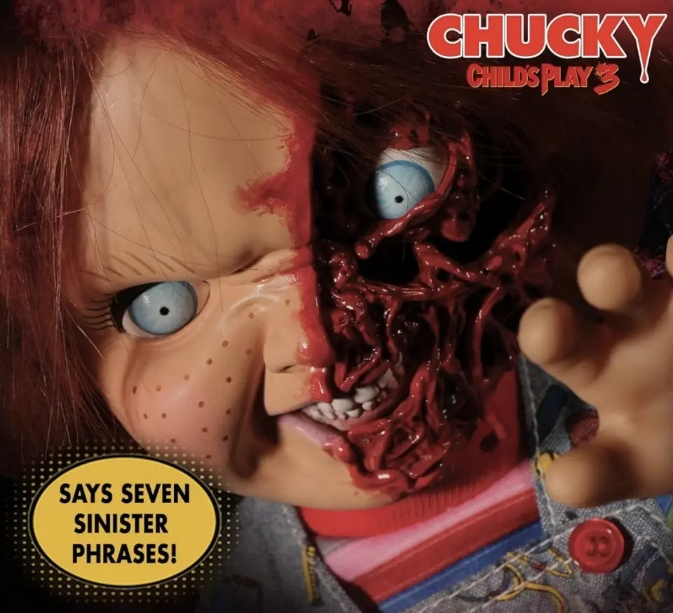Pizza Face Chucky Talking Doll Figures - Chucky: Child's Play 3 - 15