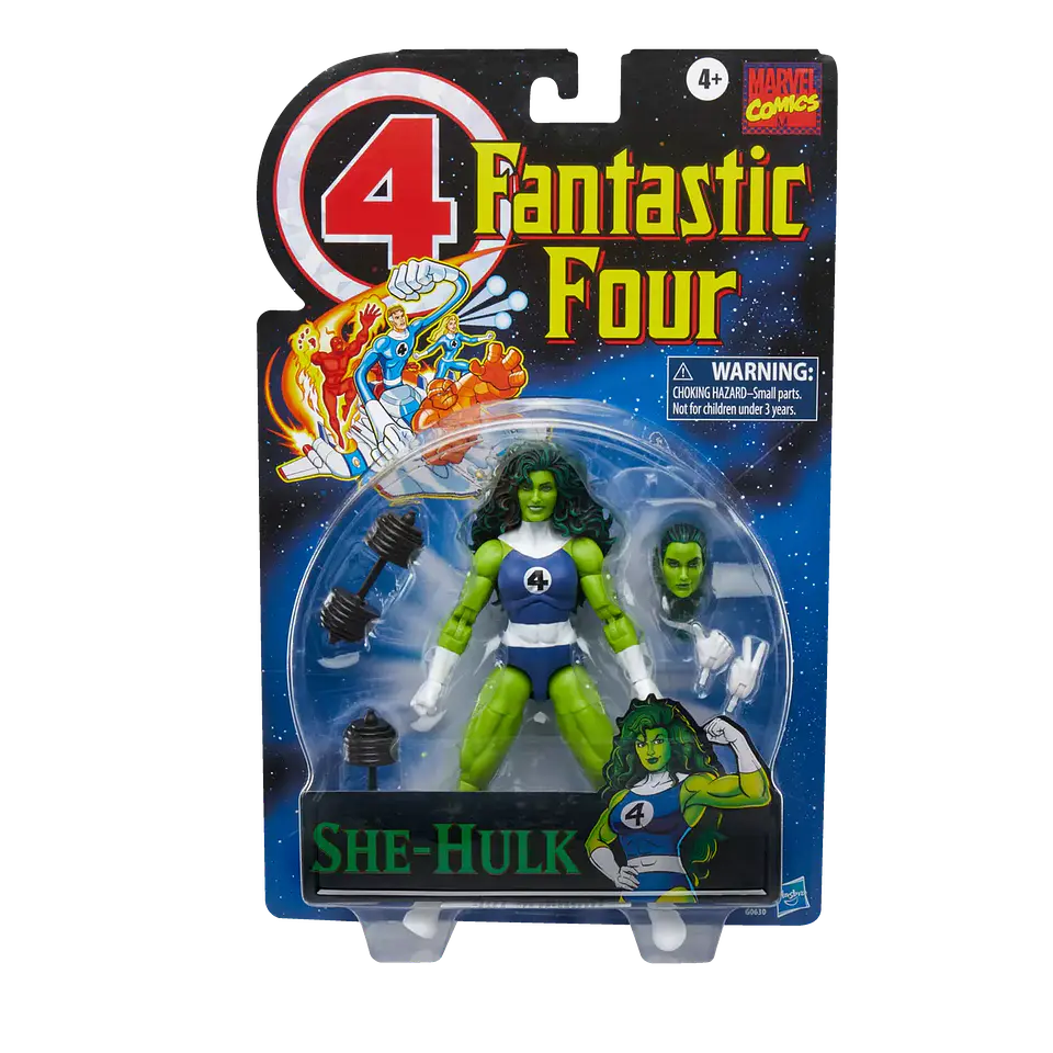 Marvel Legends Figura She-Hulk, Fantastic Four (Retro Series)  1