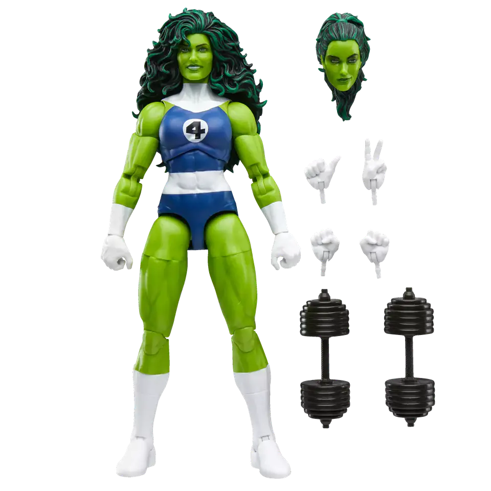 Marvel Legends Figura She-Hulk, Fantastic Four (Retro Series)  2