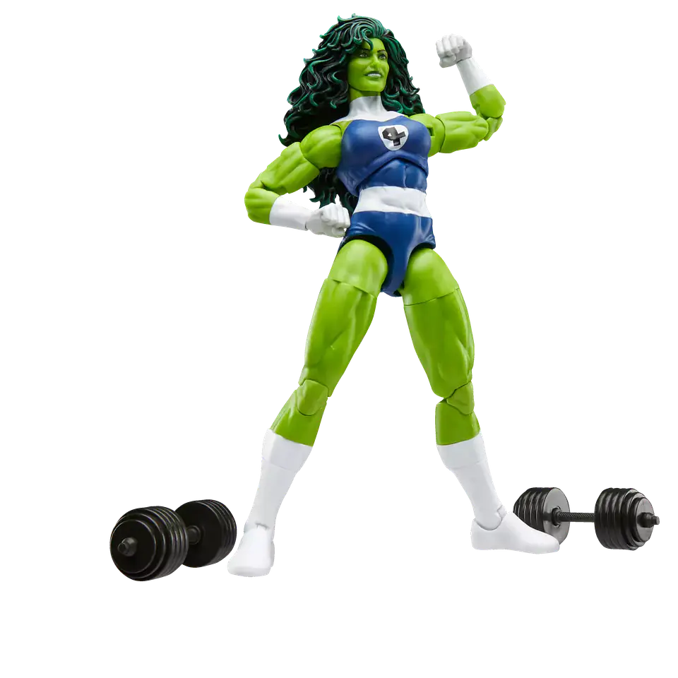 Marvel Legends Figura She-Hulk, Fantastic Four (Retro Series)  3