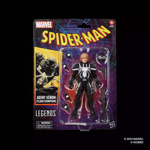 Agent Venom (Flash Thompson) Figura, Spider-Man Retro Series - Marvel Legends