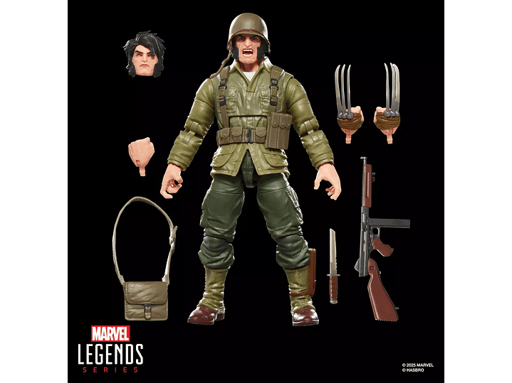Wolverine (WWII Logan),  Build-A-Figure Marvel's Executioner -Marvel Legends 3