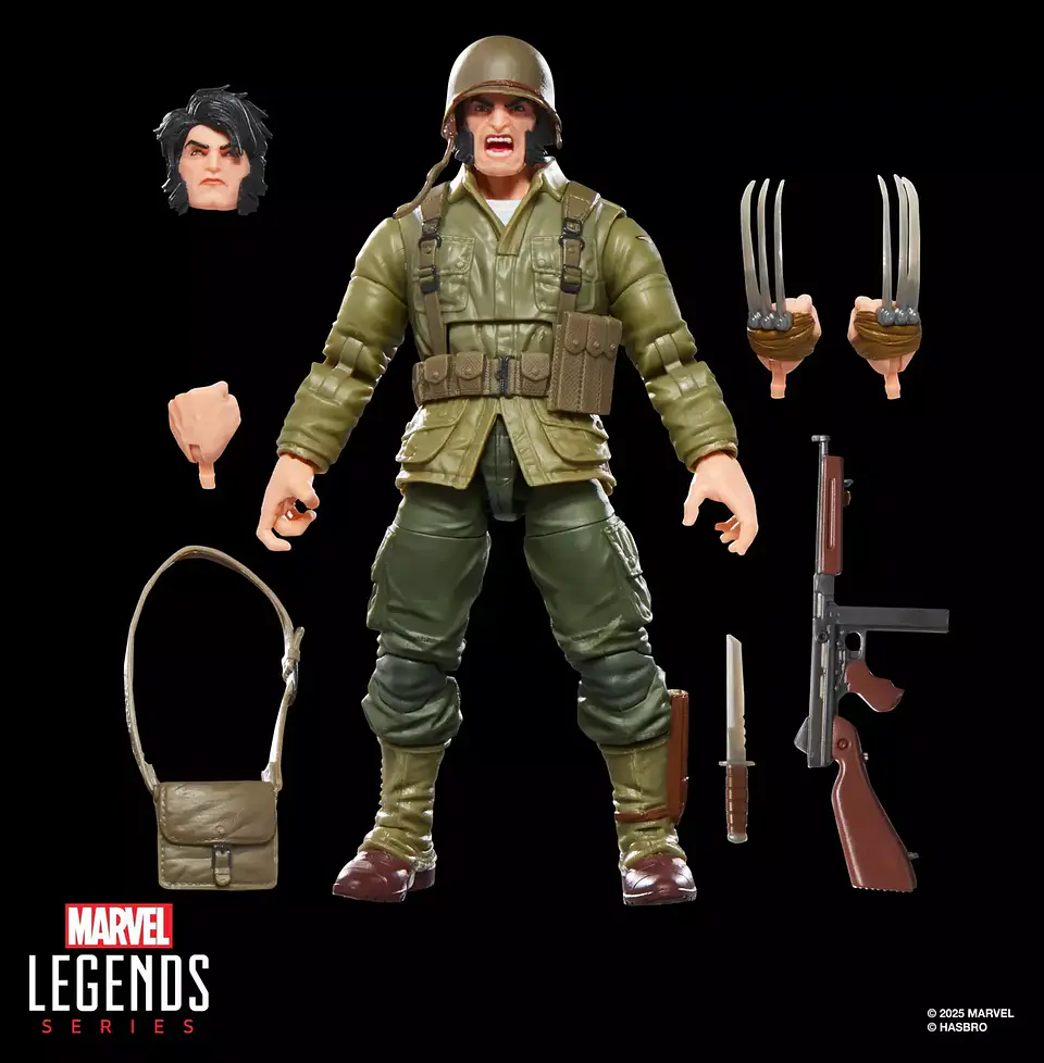 Wolverine (WWII Logan),  Build-A-Figure Marvel's Executioner -Marvel Legends 3