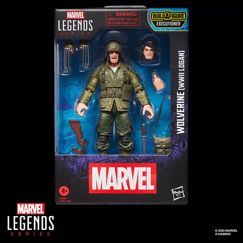 Wolverine (WWII Logan),  Build-A-Figure Marvel's Executioner -Marvel Legends