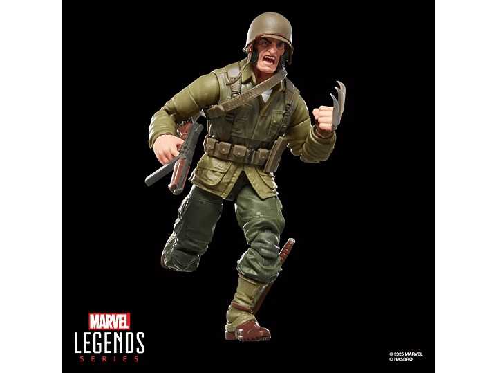 Wolverine (WWII Logan),  Build-A-Figure Marvel's Executioner -Marvel Legends 5