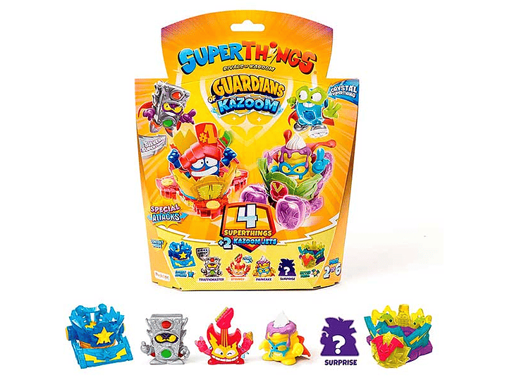 SuperThings, Blister 4 figuras + 2 Kazoom Jets - (Superzings 5) 1