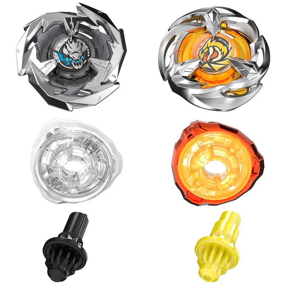 Beyblade X Duo Gale Wyvern 3-60T y Sword Dran 3-80B 4