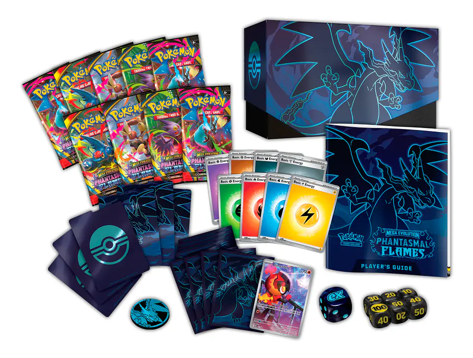 Pokemon Tcg: Caja de entrenador Élite Mega Evolucion Llamaradas Fantasmales 2