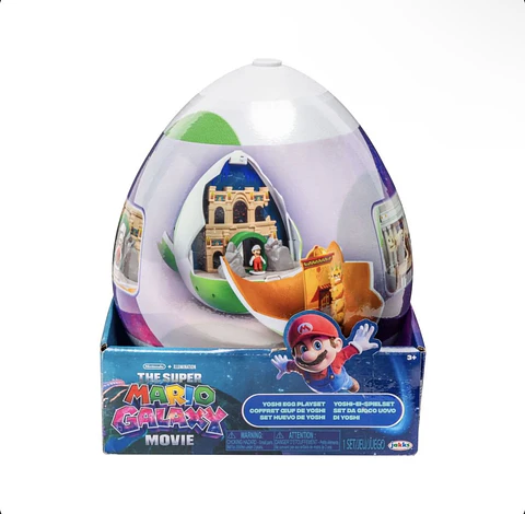 Super Mario Galaxy, Playset Basico Huevo De Yoshi Con Figura 4 Cm