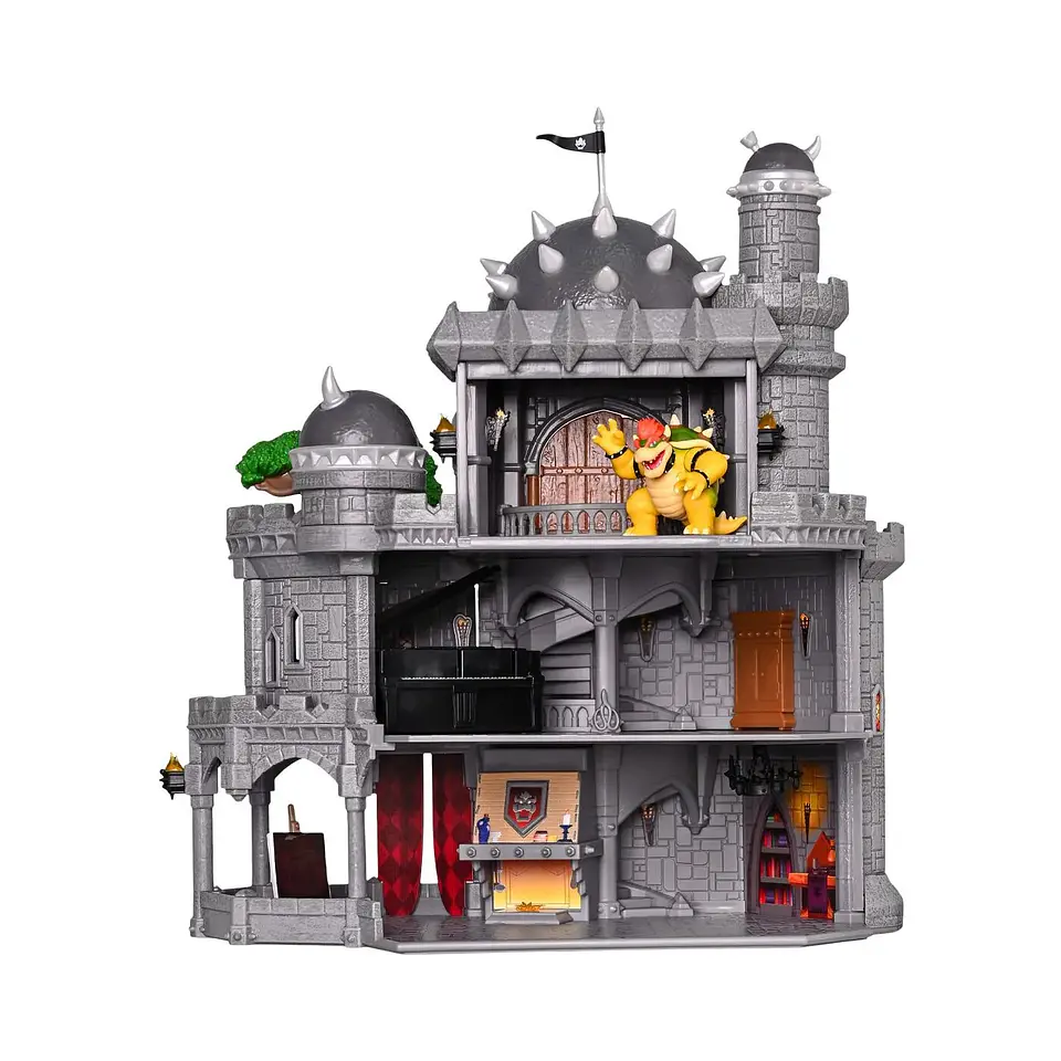 Super Mario Galaxy, Playset Deluxe Castillo Browser Con Figura 4 Cm 3