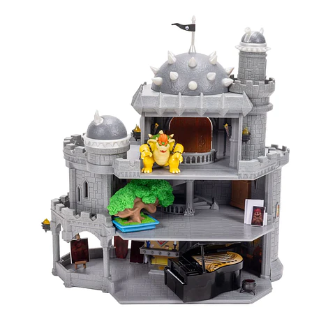 Super Mario Galaxy, Playset Deluxe Castillo Browser Con Figura 4 Cm