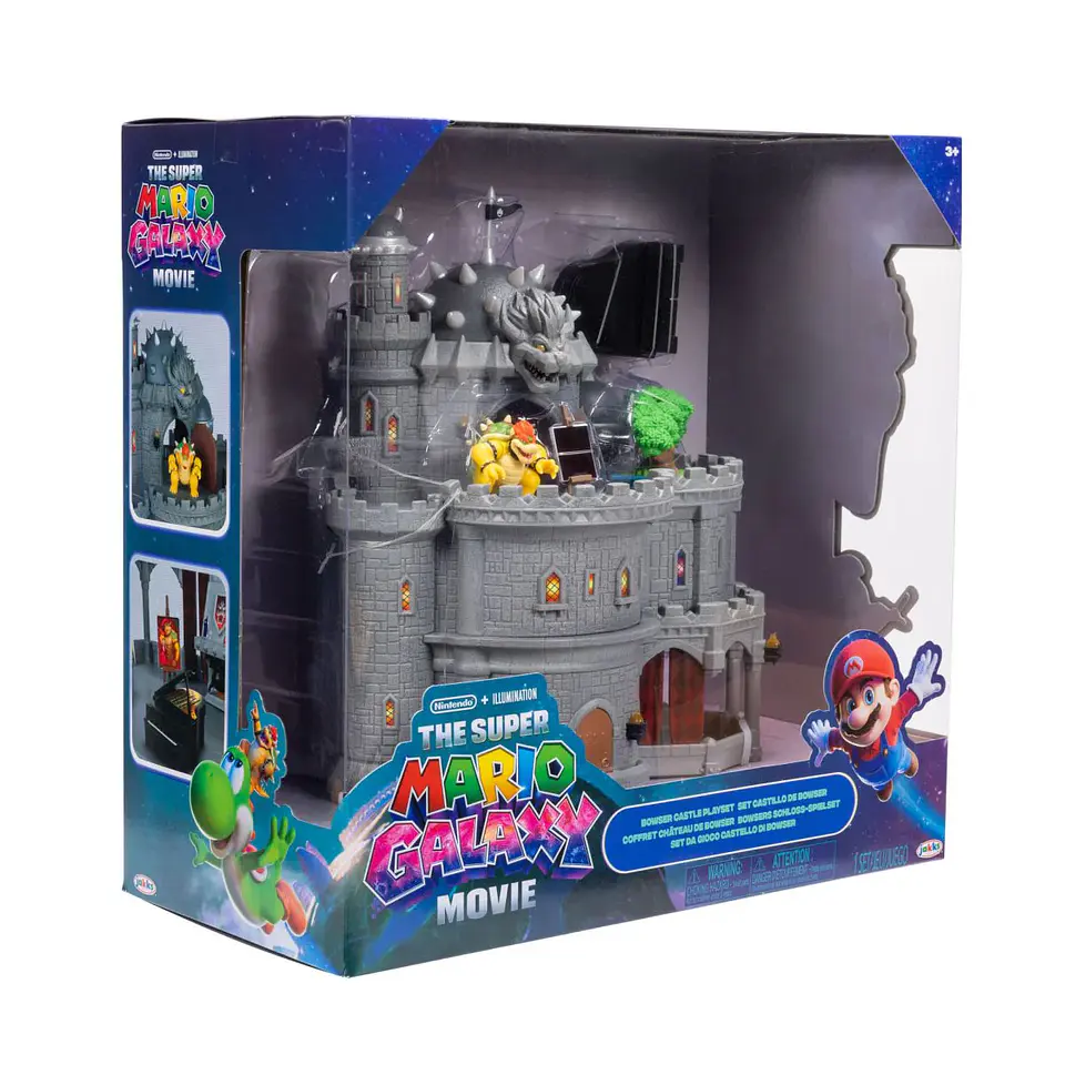 Super Mario Galaxy, Playset Deluxe Castillo Browser Con Figura 4 Cm 1
